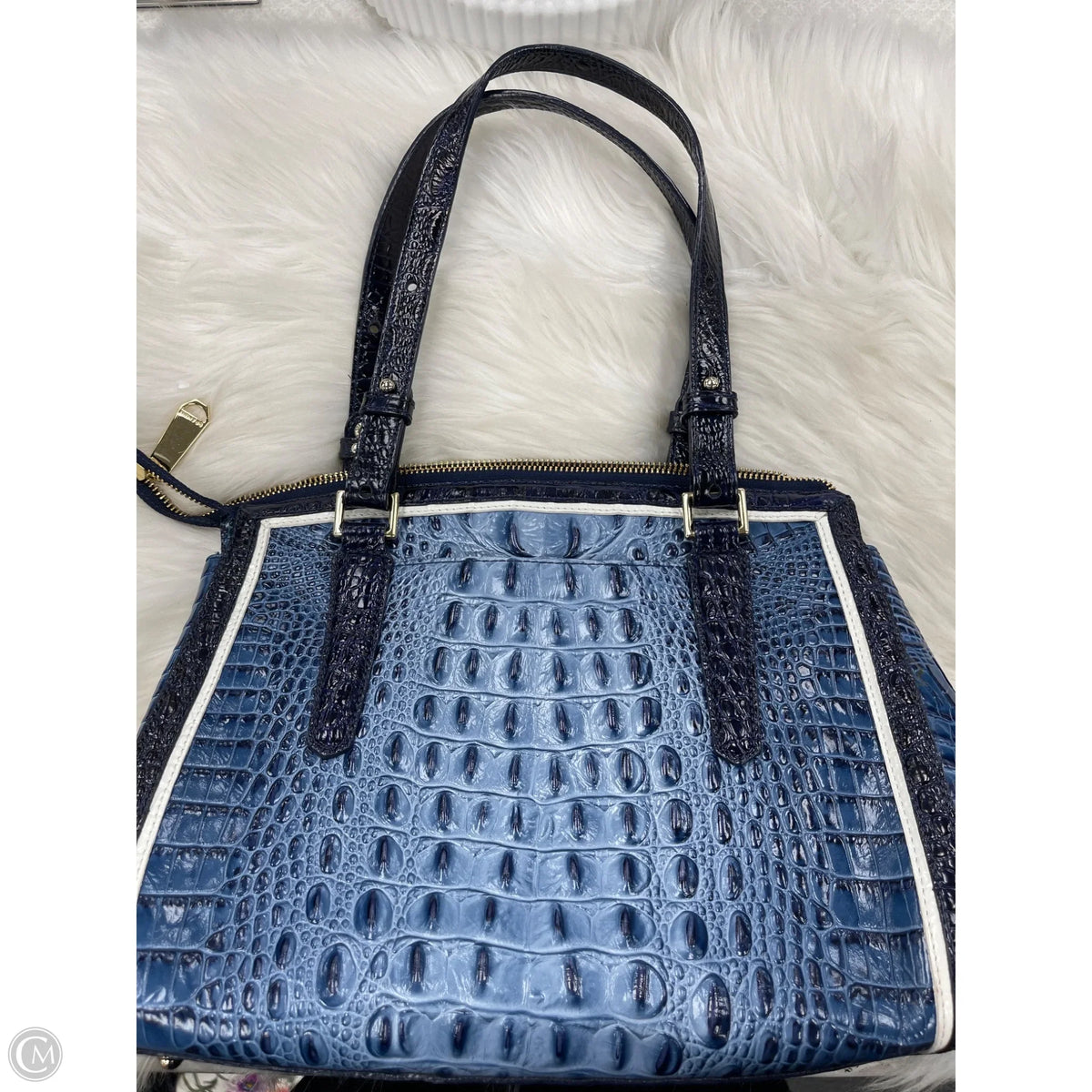 Handbag Designer By Brahmin, Size: Medium