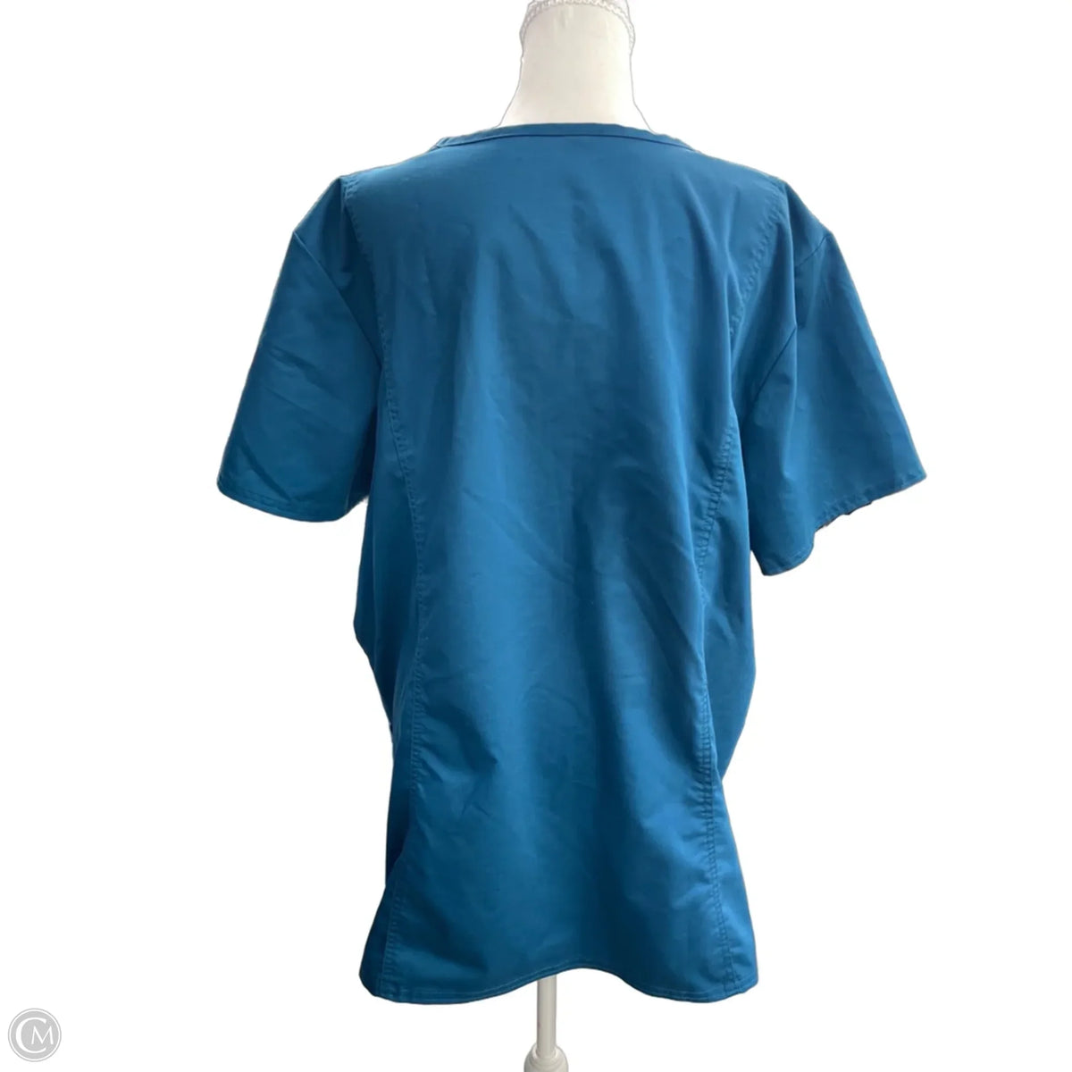Top Short Sleeve By Cherokee In Blue, Size: 2x