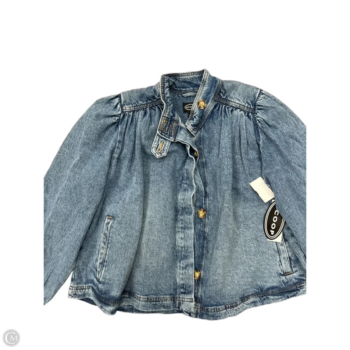 Jacket Denim By Scoop In Blue Denim, Size: M