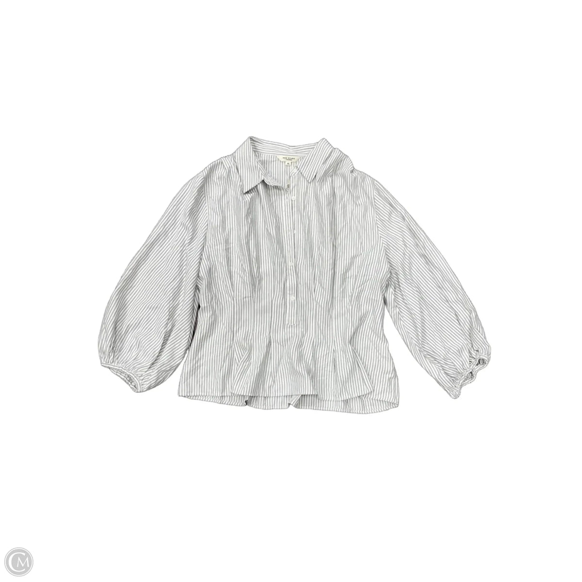 Top Long Sleeve By Max Studio In Striped Pattern, Size: Xl