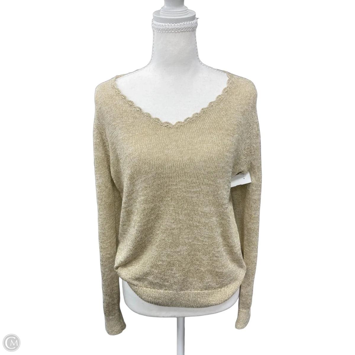 Sweater By Loft In Gold, Size: M