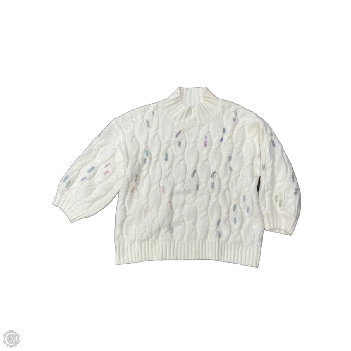 Sweater By 525 In Cream, Size: L