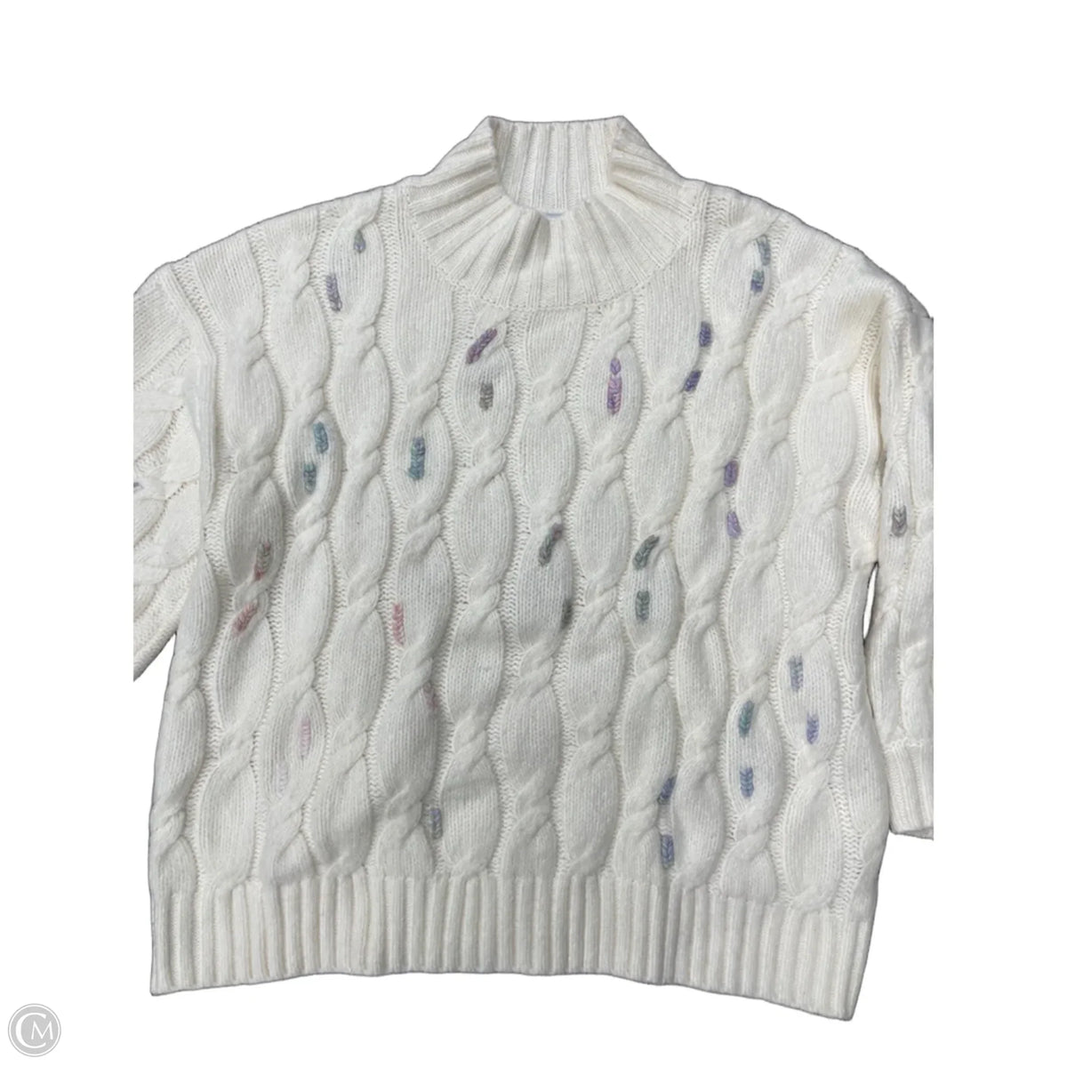 Sweater By 525 In Cream, Size: L