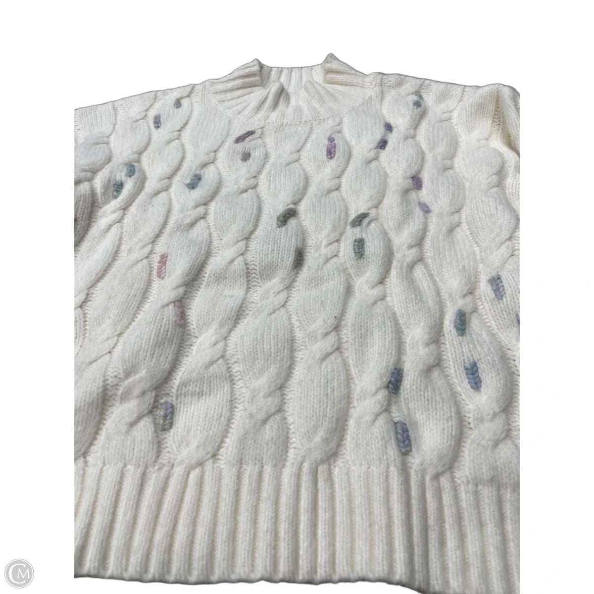Sweater By 525 In Cream, Size: L
