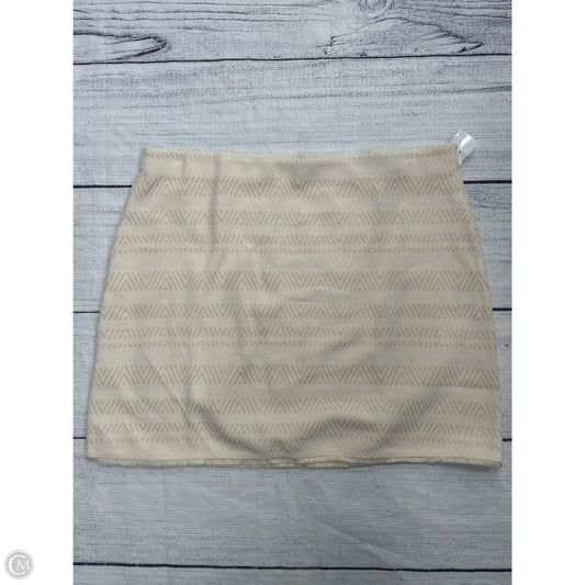 Skirt Mini & Short By Loft In Cream, Size: Xl