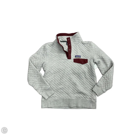 Sweatshirt Collar By Patagonia In Grey, Size: S