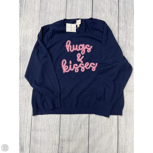 Sweater By Zac And Rachel In Blue, Size: 3x