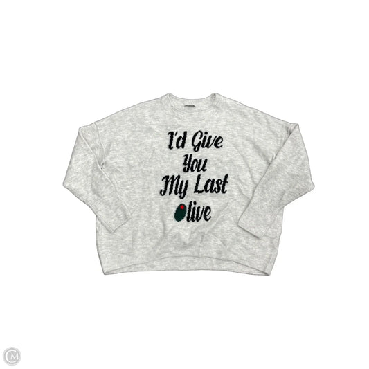 Sweater By Cece In Grey, Size: Xl