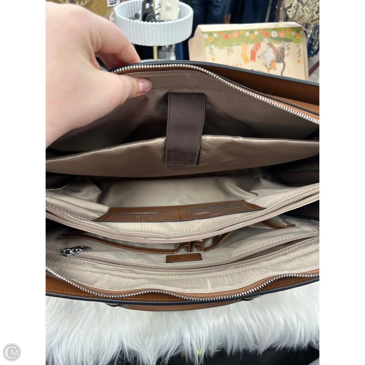 Laptop Bag By Bostanten, Size: Large