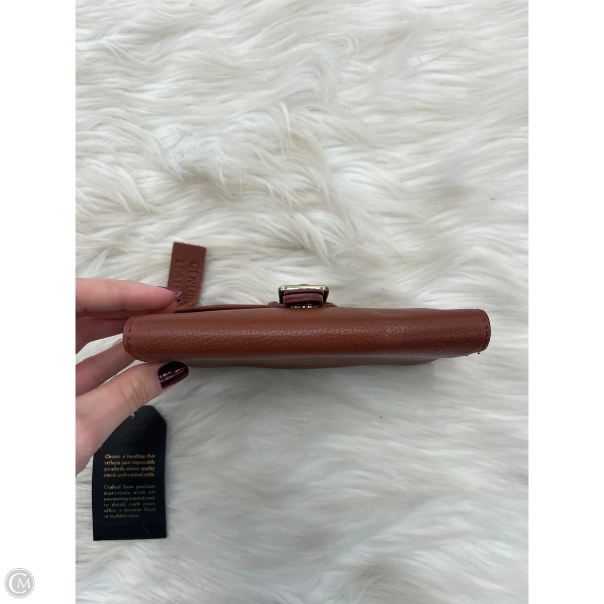Wallet Leather By Clothes Mentor, Size: Medium