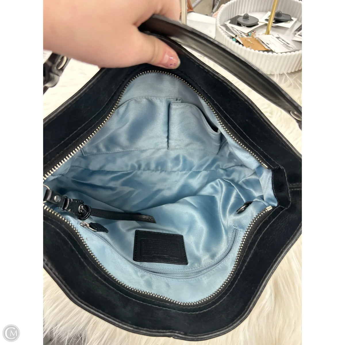 Handbag Designer By Coach, Size: Medium