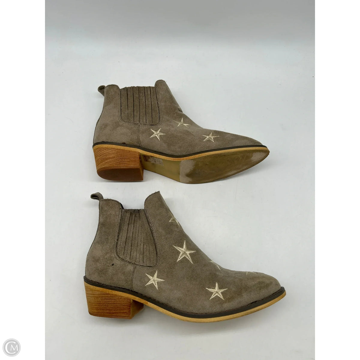 Boots Western By Clothes Mentor In Grey, Size: 8