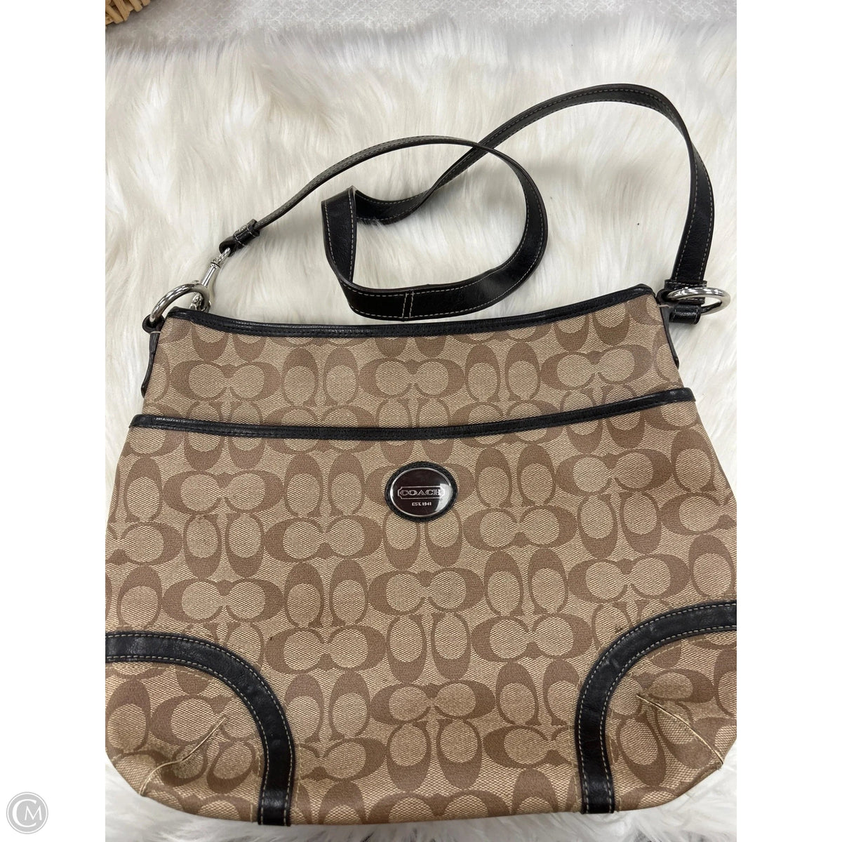 Crossbody Designer By Coach, Size: Medium