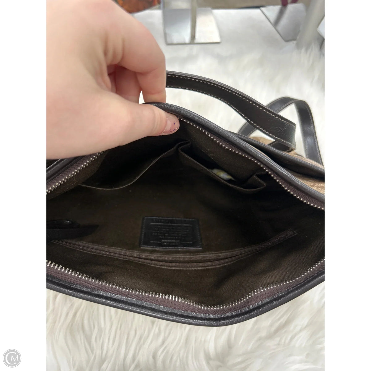 Crossbody Designer By Coach, Size: Medium
