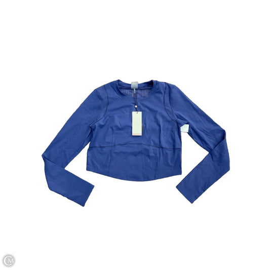 Athletic Top Long Sleeve Collar By Calia In Blue, Size: L