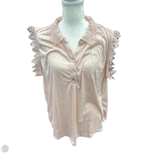 Top Sleeveless By Madison In Pink, Size: 1x