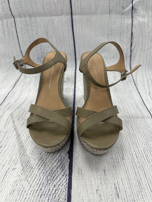 Sandals Heels Wedge By Lc Lauren Conrad In Green, Size: 9