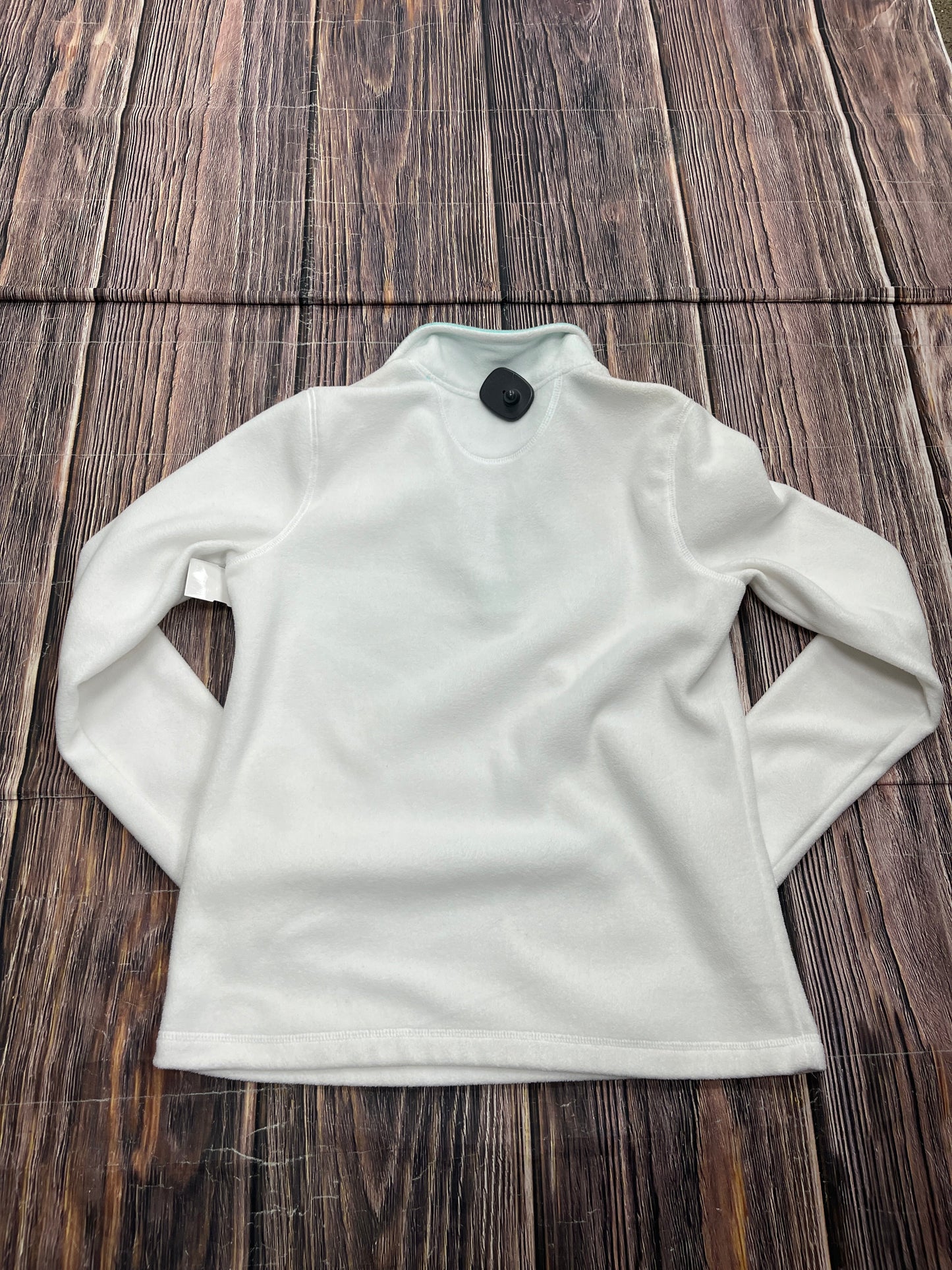 Jacket Fleece By Tek Gear In White, Size: S