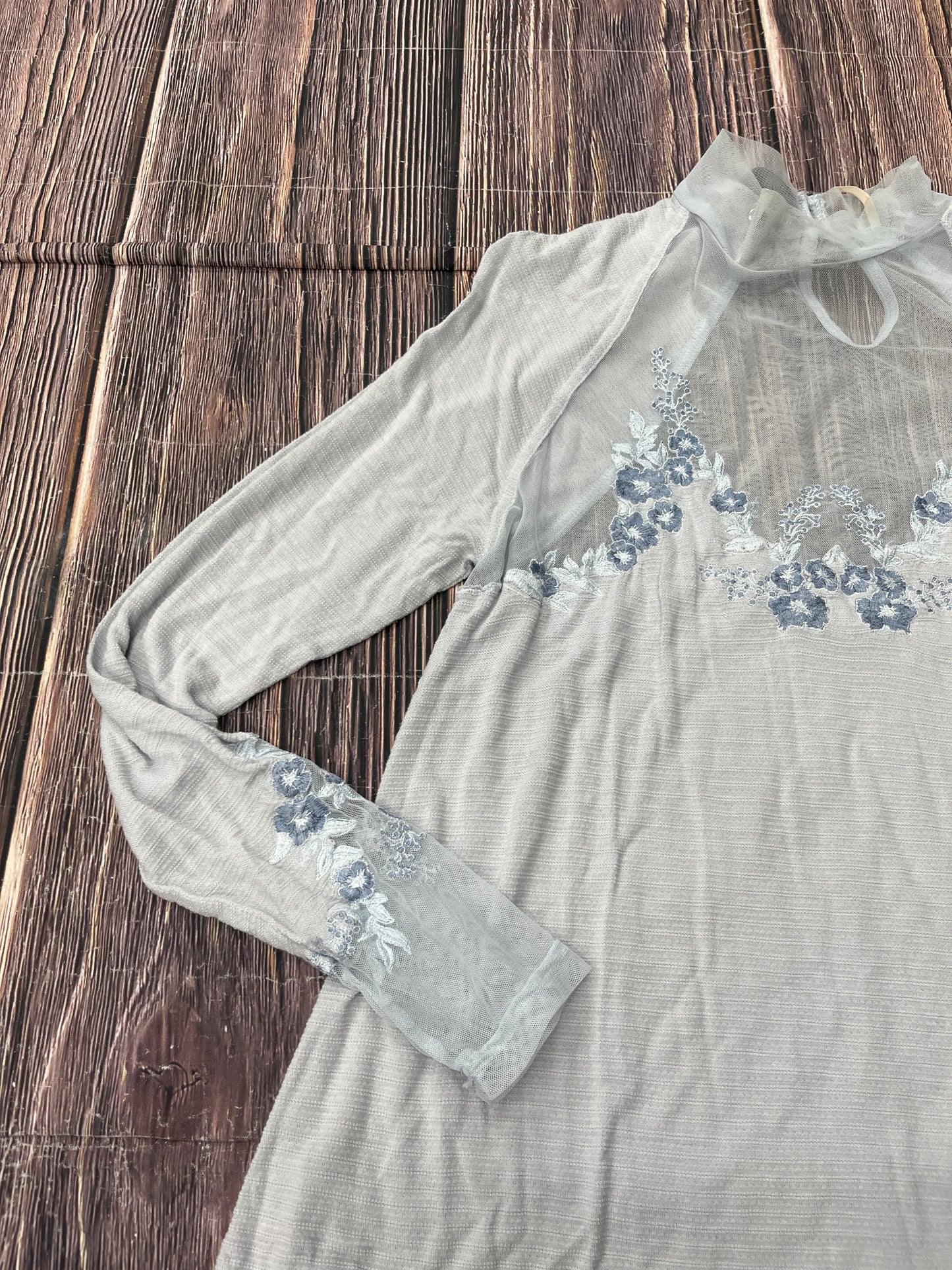 Blue Top Long Sleeve Free People, Size S