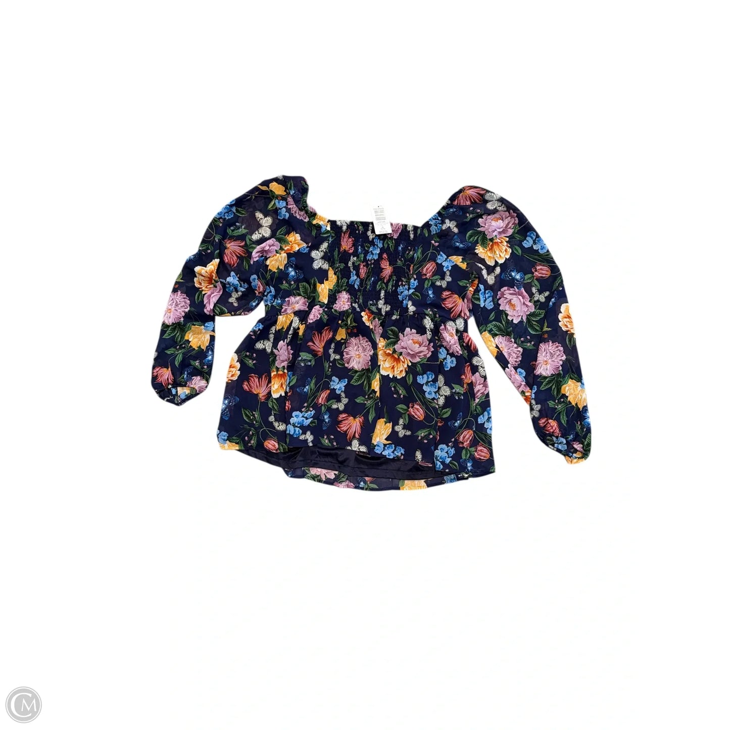 Top Long Sleeve By Torrid In Blue, Size: 1x