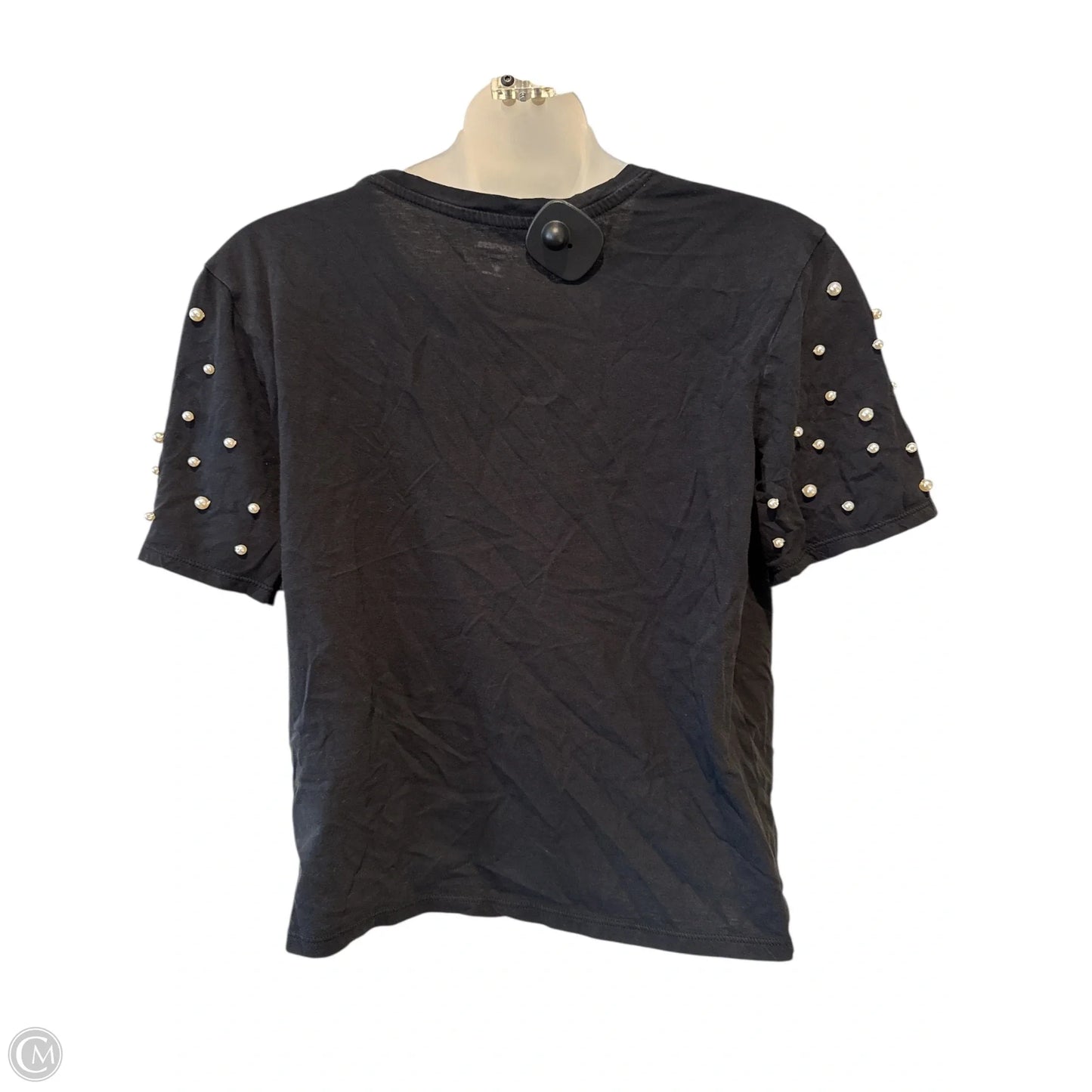 Top Short Sleeve By Express In Black, Size: M
