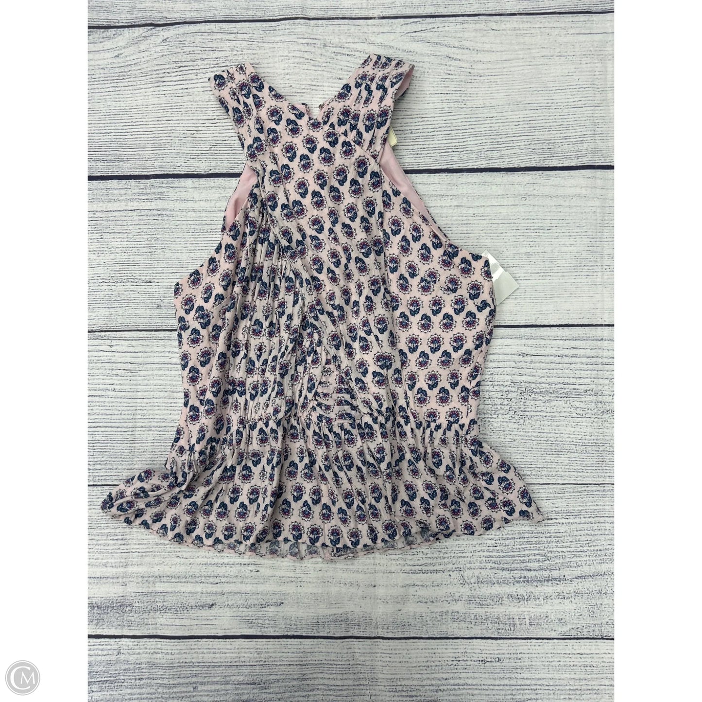 Top Sleeveless By Loft In Pink, Size: M