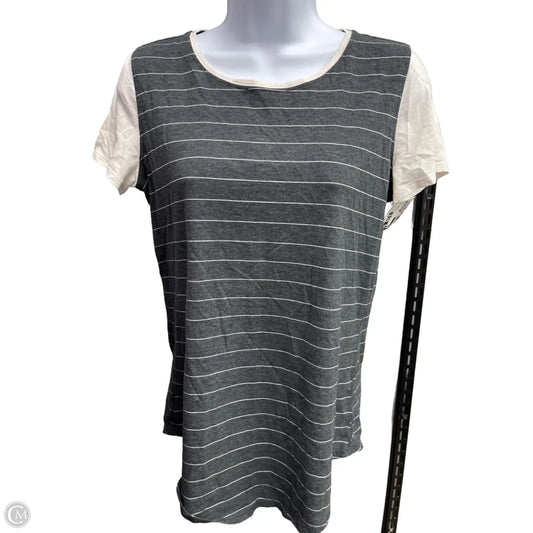 Top Short Sleeve By Lululemon In Grey, Size: 4