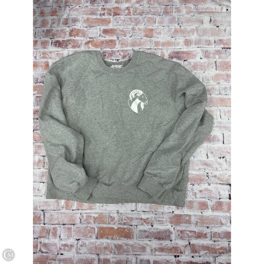 Sweatshirt Crewneck By Good American In Grey, Size: 3x