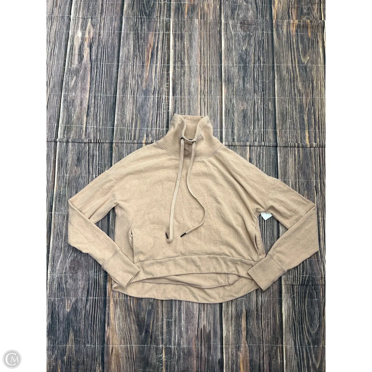 Athletic Sweatshirt Hoodie By Sweaty Betty In Tan, Size: Xs