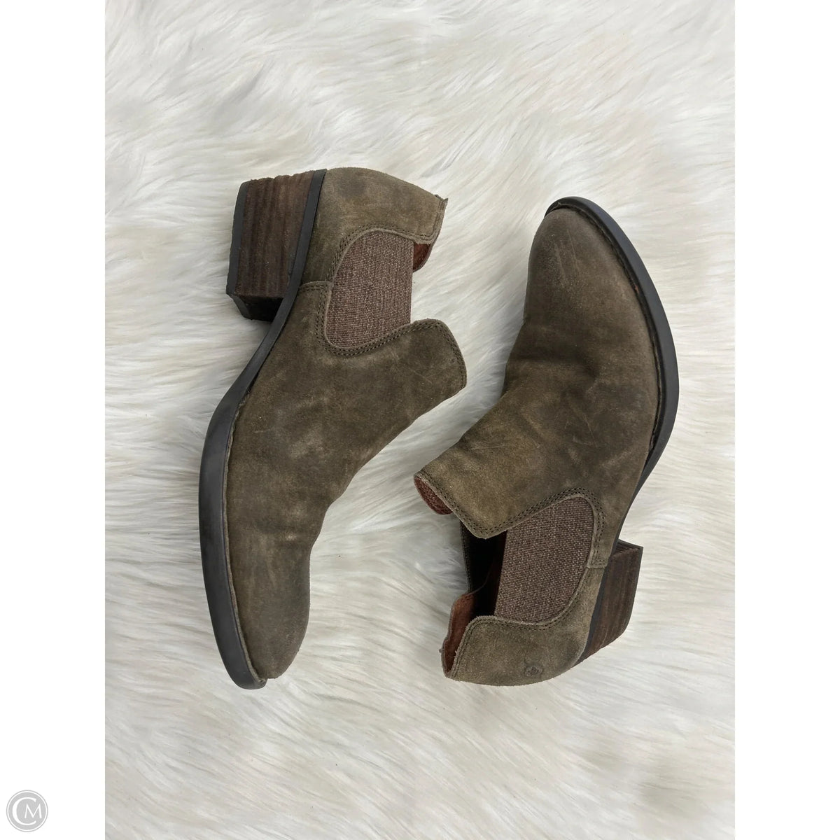 Boots Ankle Heels By Born In Green, Size: 10