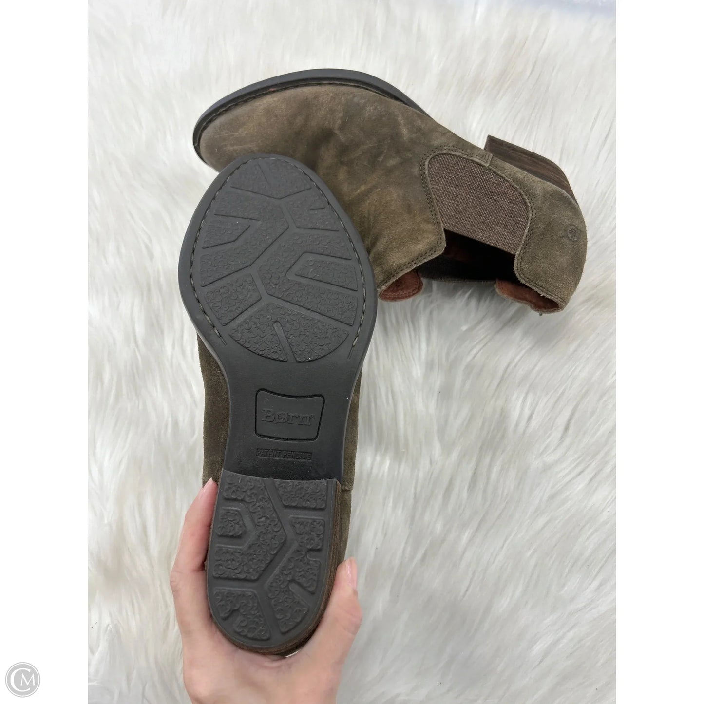 Boots Ankle Heels By Born In Green, Size: 10