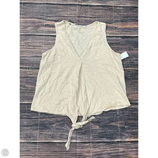 Top Sleeveless By Lush In Cream, Size: S