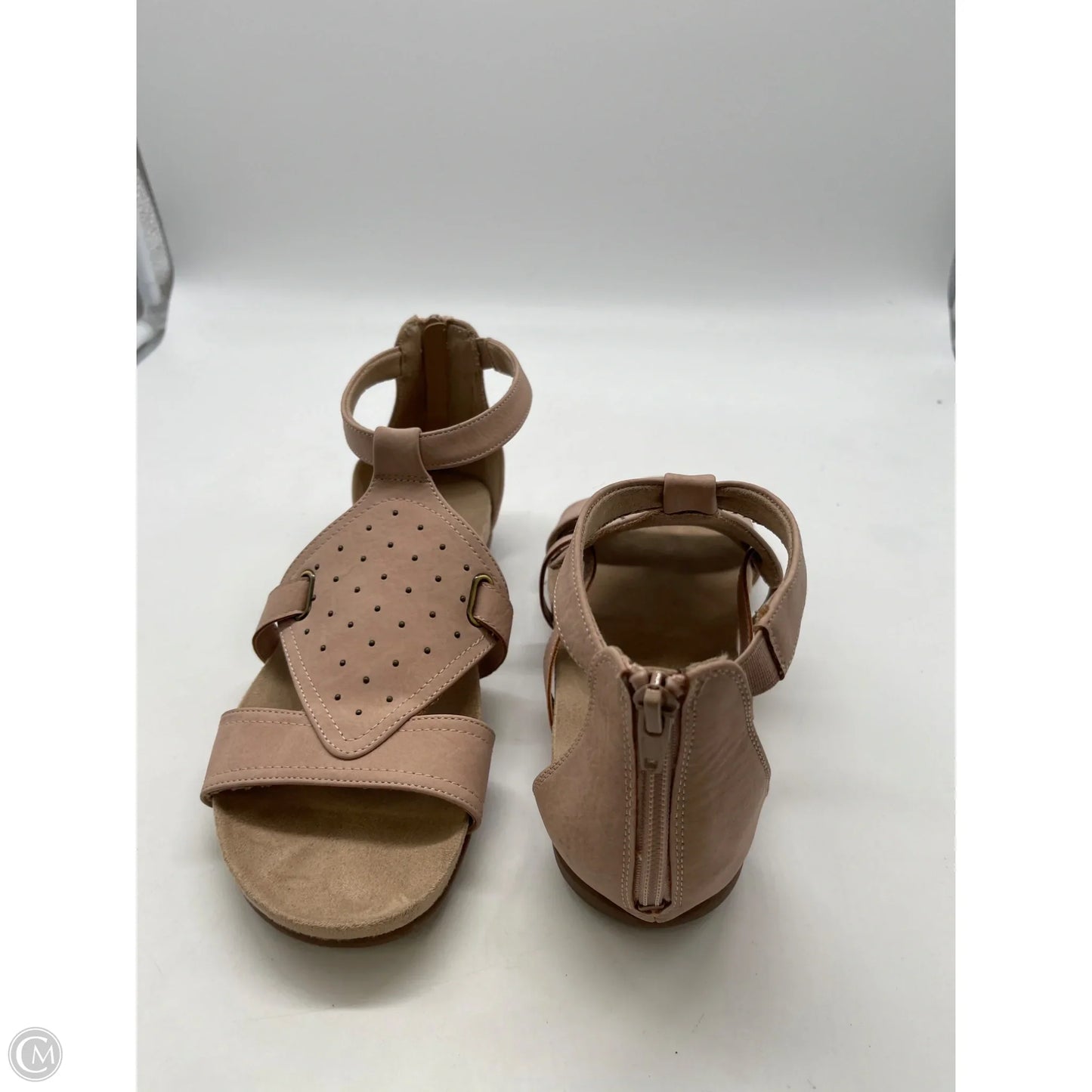Sandals Flats By Clothes Mentor In Pink, Size: 8