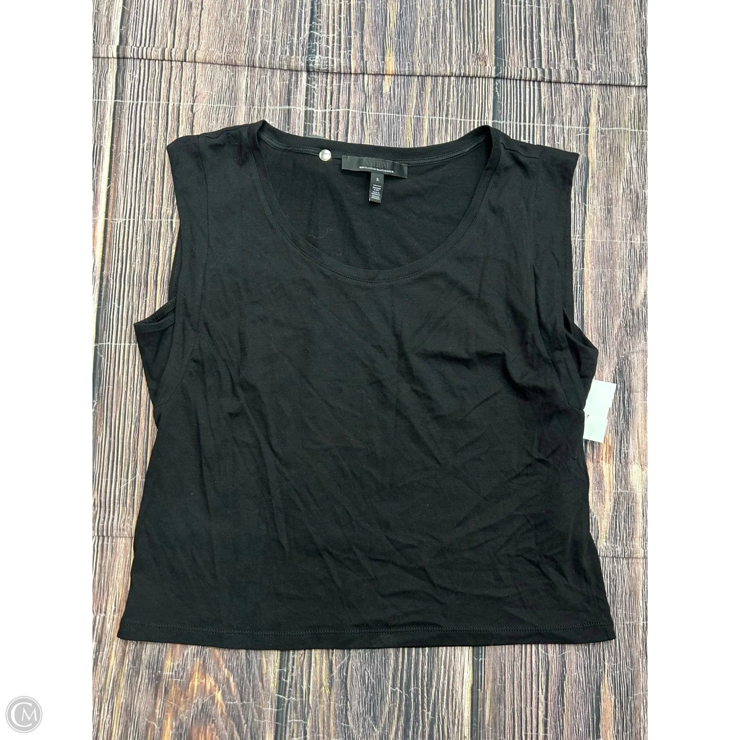 Top Short Sleeve By White House Black Market In Black, Size: S