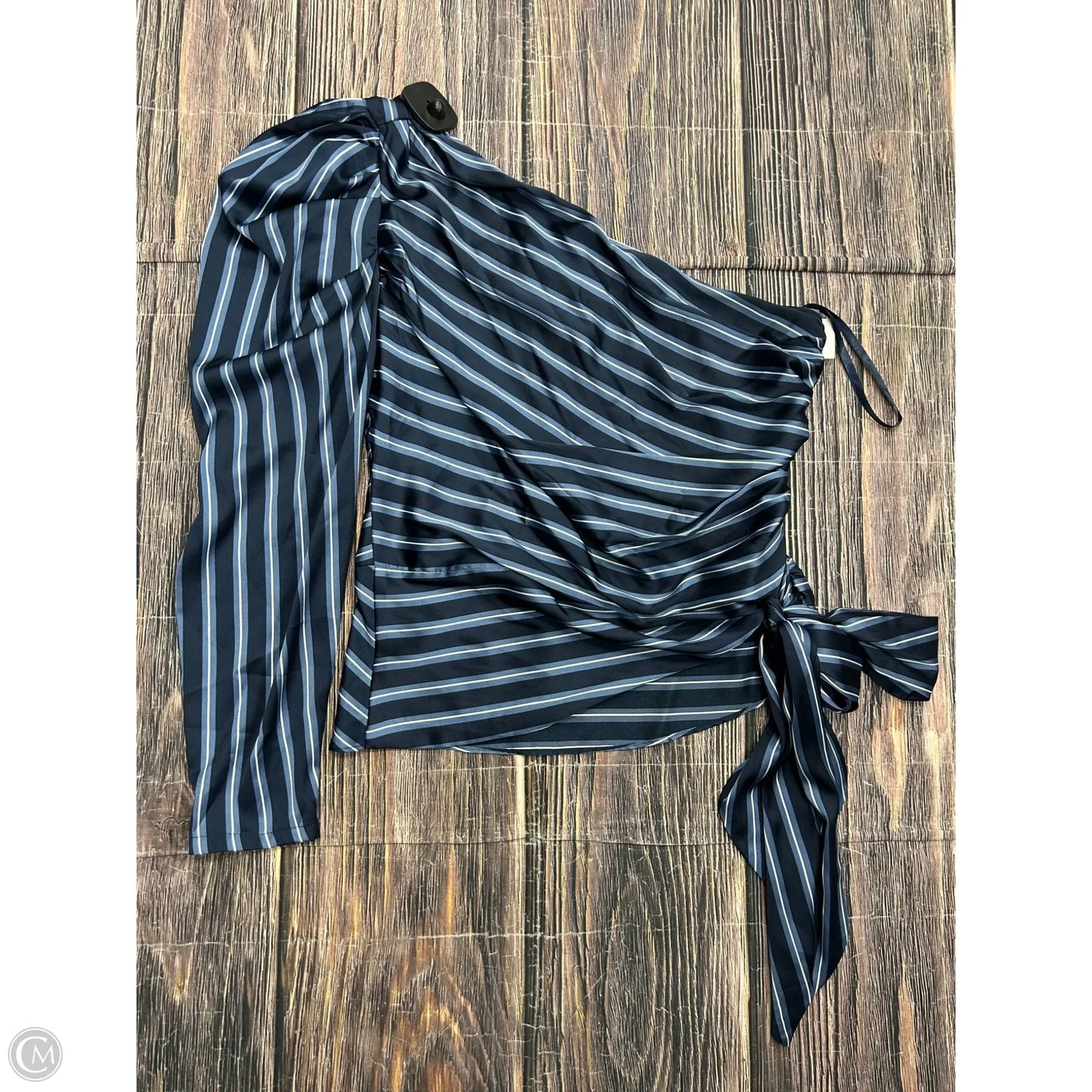 Top Long Sleeve By White House Black Market In Blue, Size: 8