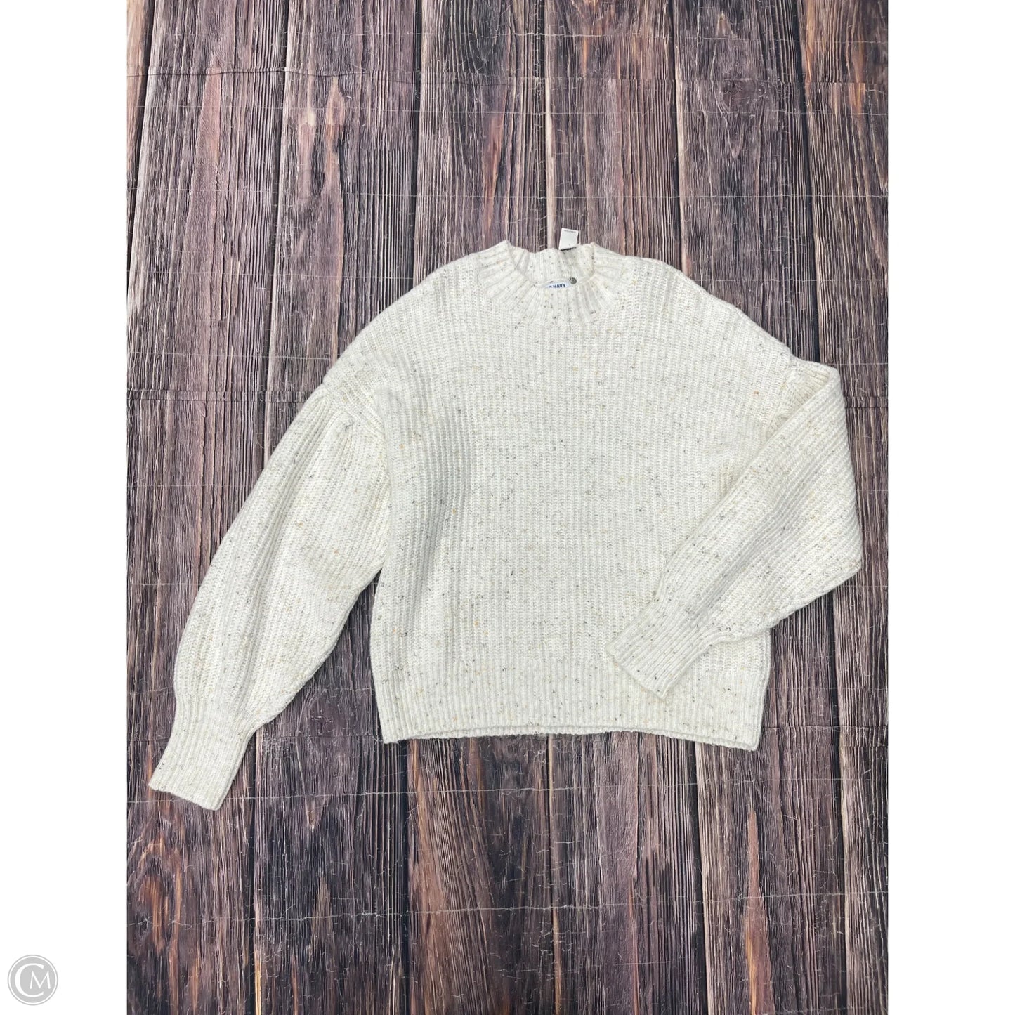 Sweater By Old Navy In White, Size: L Tall