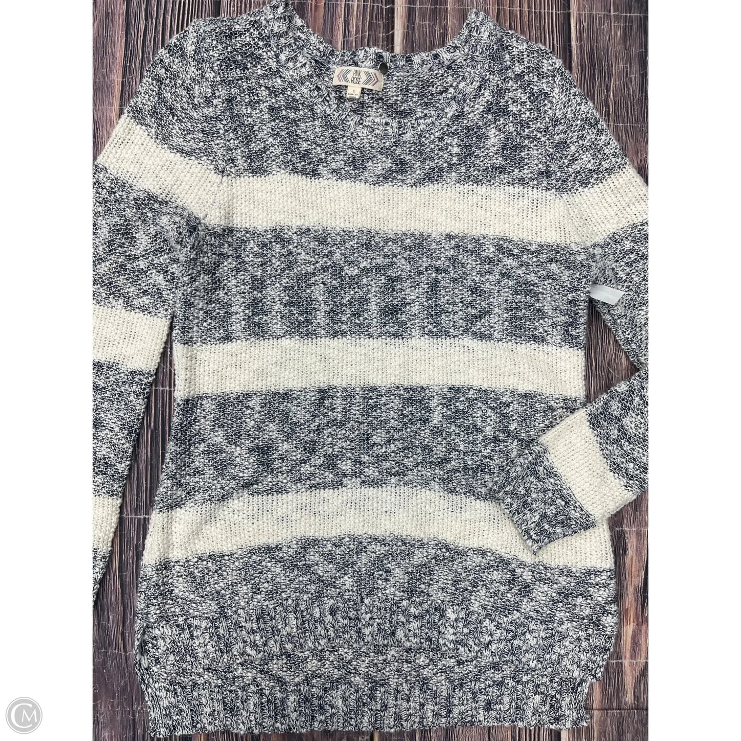 Sweater By Pink Rose In Blue, Size: L