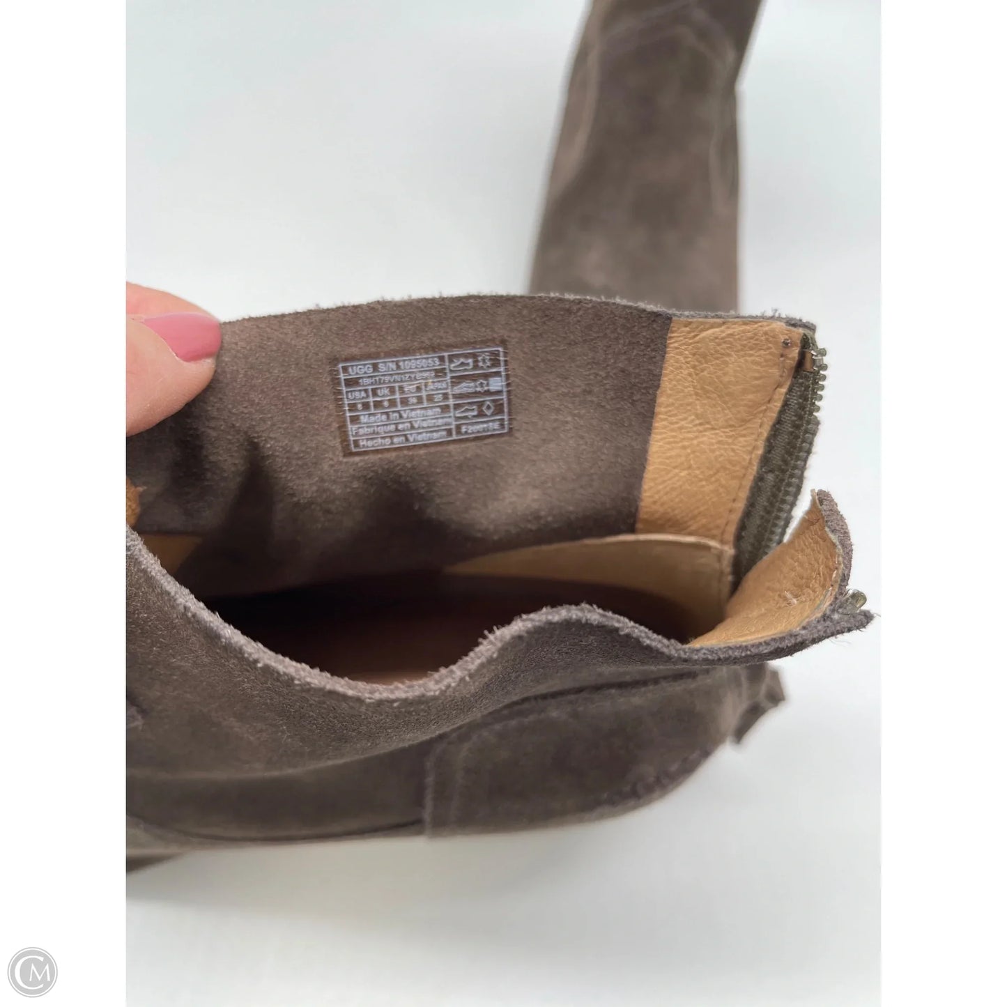 Boots Designer By Ugg In Brown, Size: 8