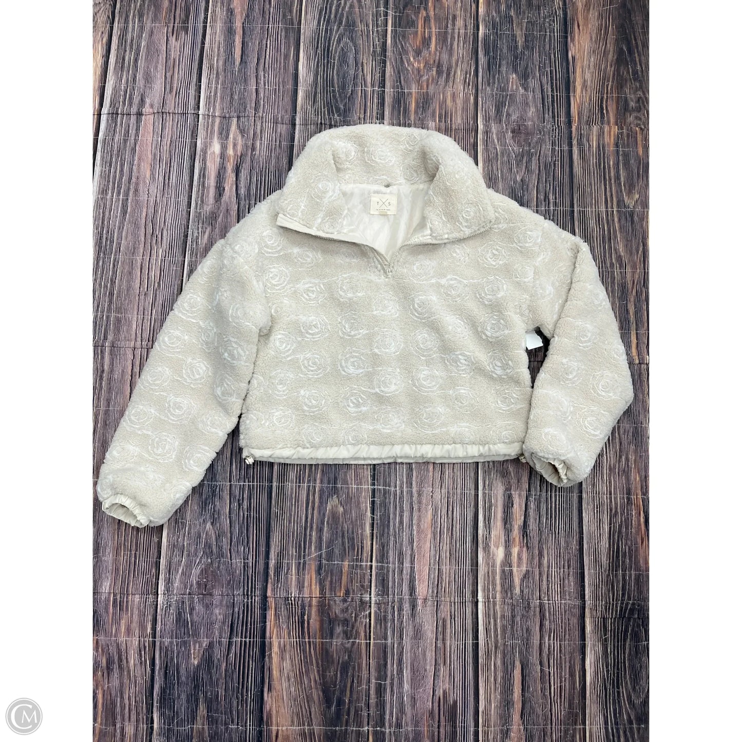 Jacket Faux Fur & Sherpa By Thread And Supply In White, Size: Xl