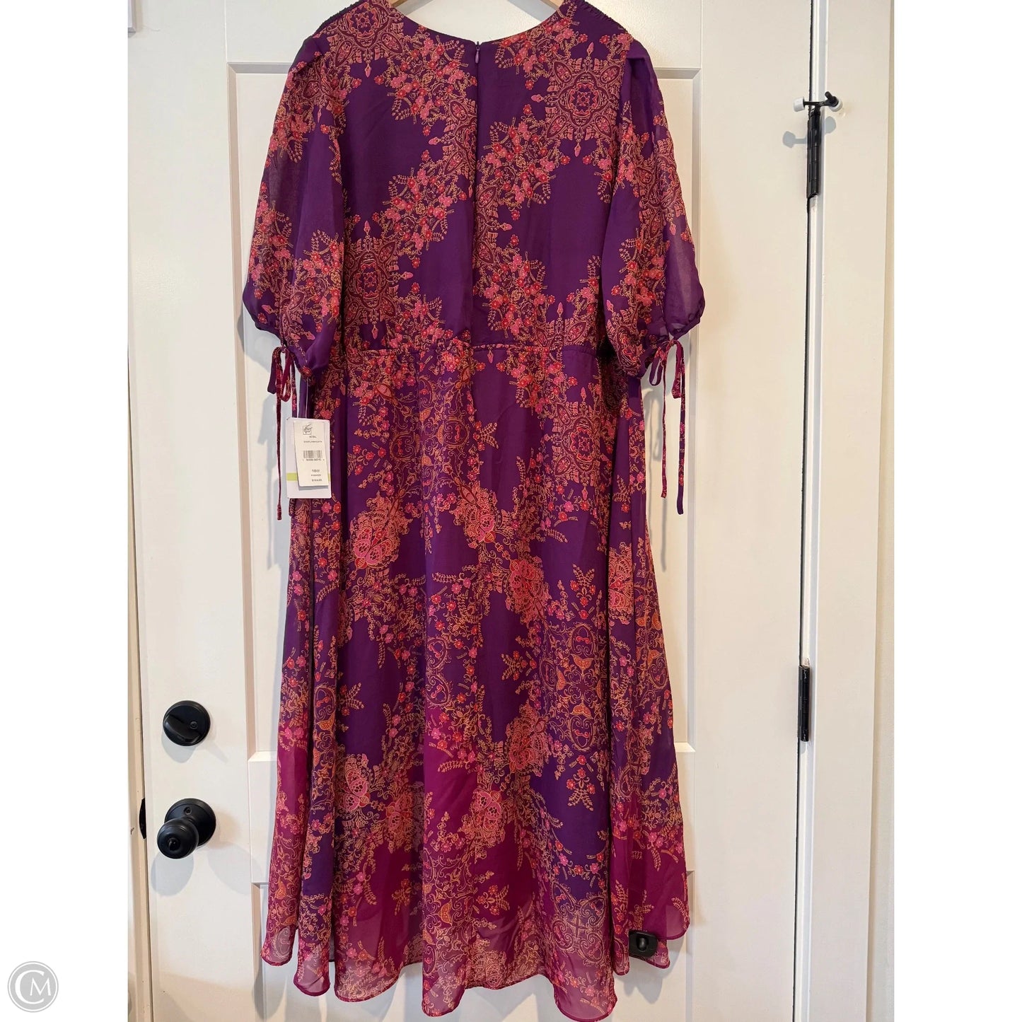 Dress Casual Midi By Clothes Mentor In Purple, Size: 18