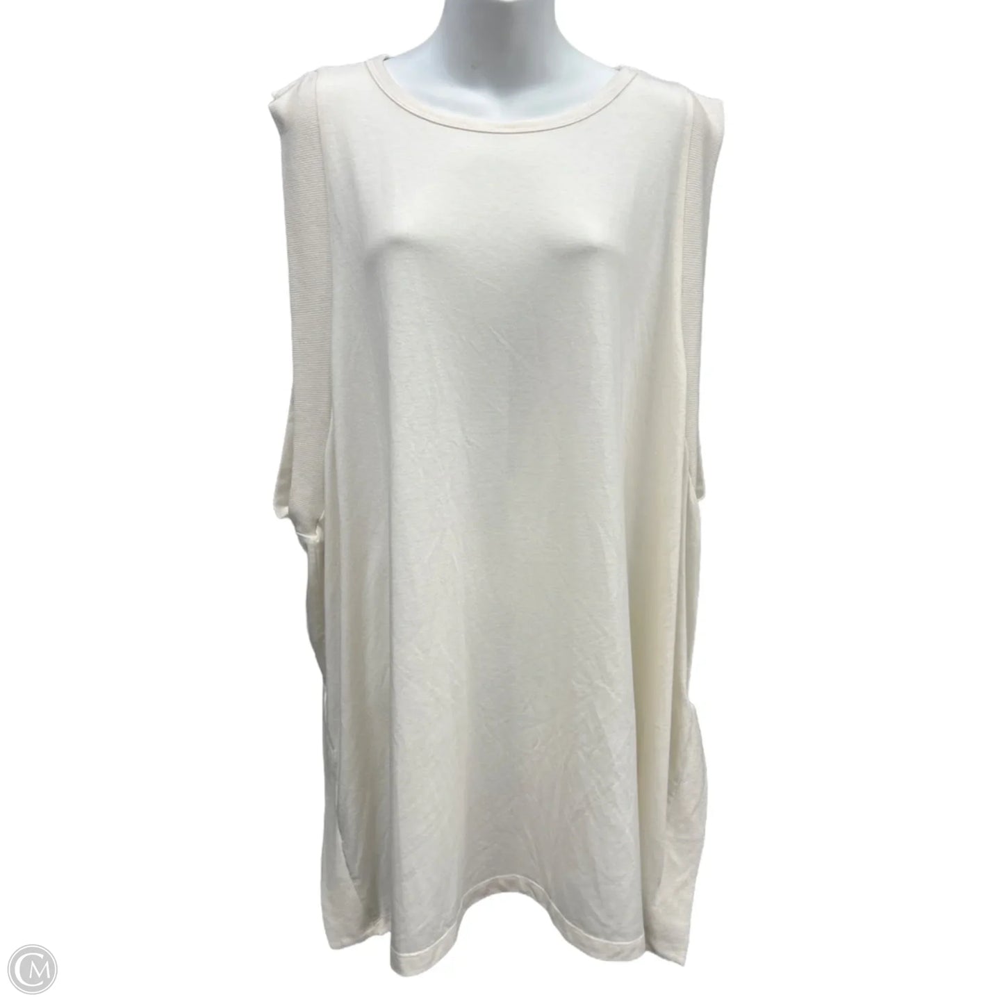 Athletic Tank Top By Old Navy In Cream, Size: 3x