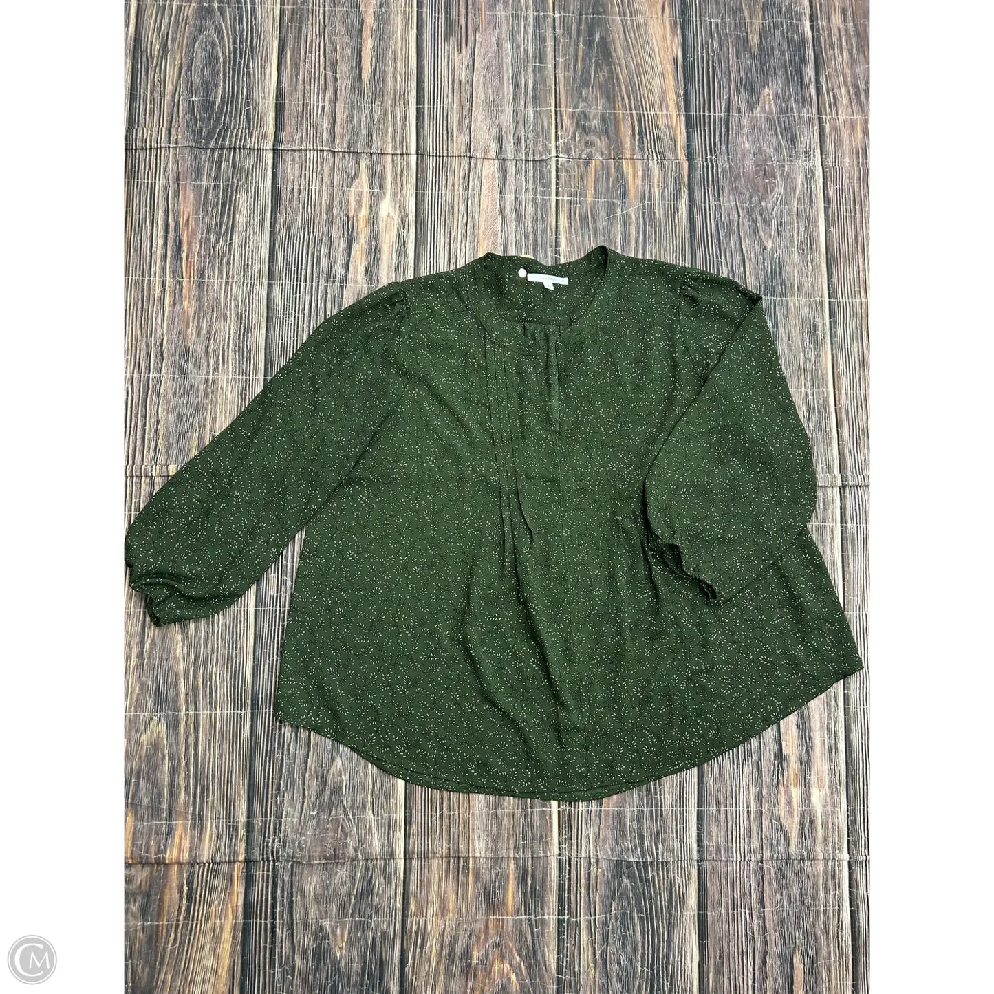 Top Long Sleeve By Clothes Mentor In Green, Size: 2x