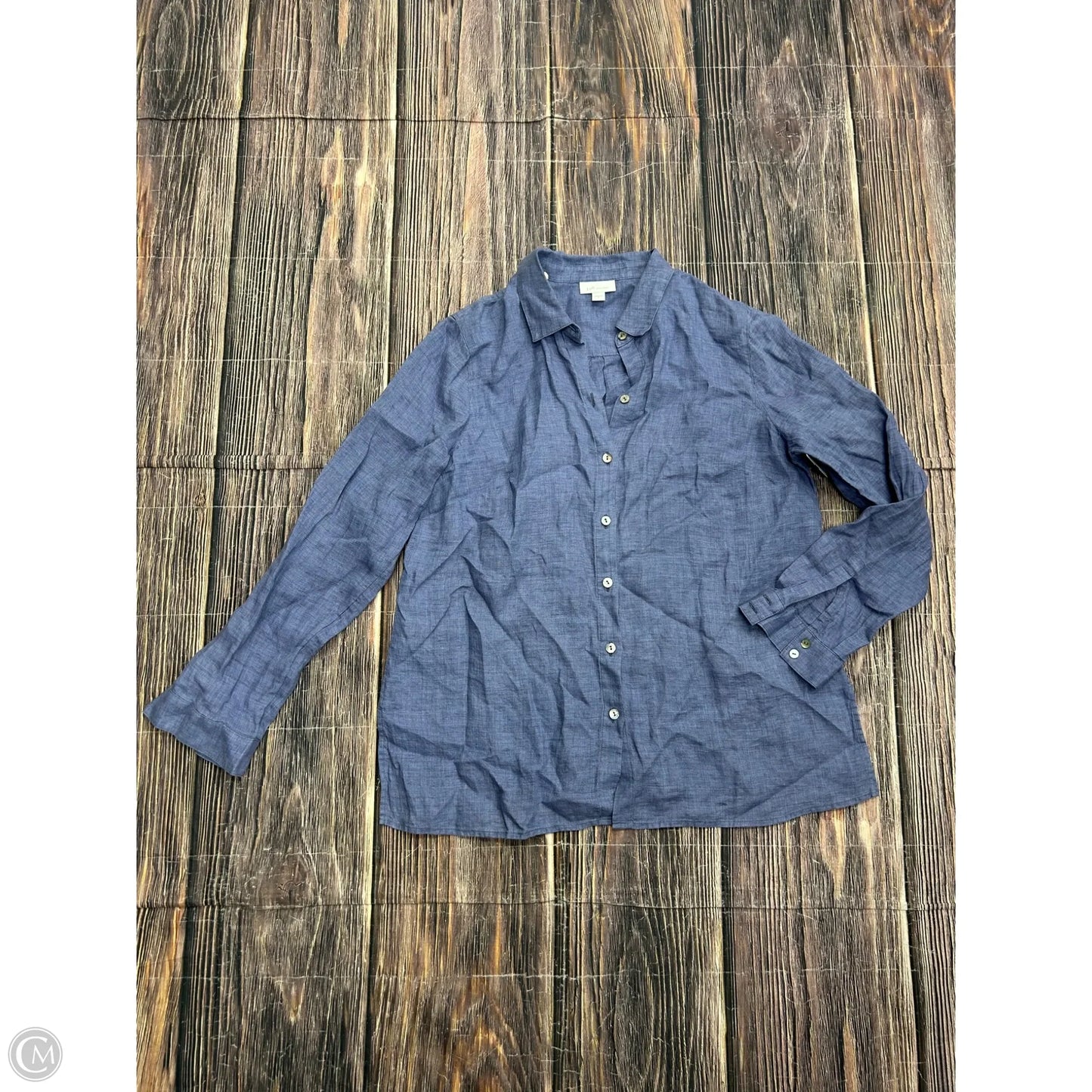 Top Long Sleeve By J. Jill In Blue, Size: S