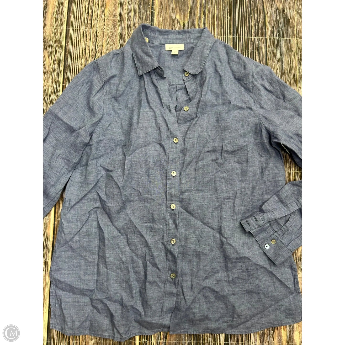 Top Long Sleeve By J. Jill In Blue, Size: S