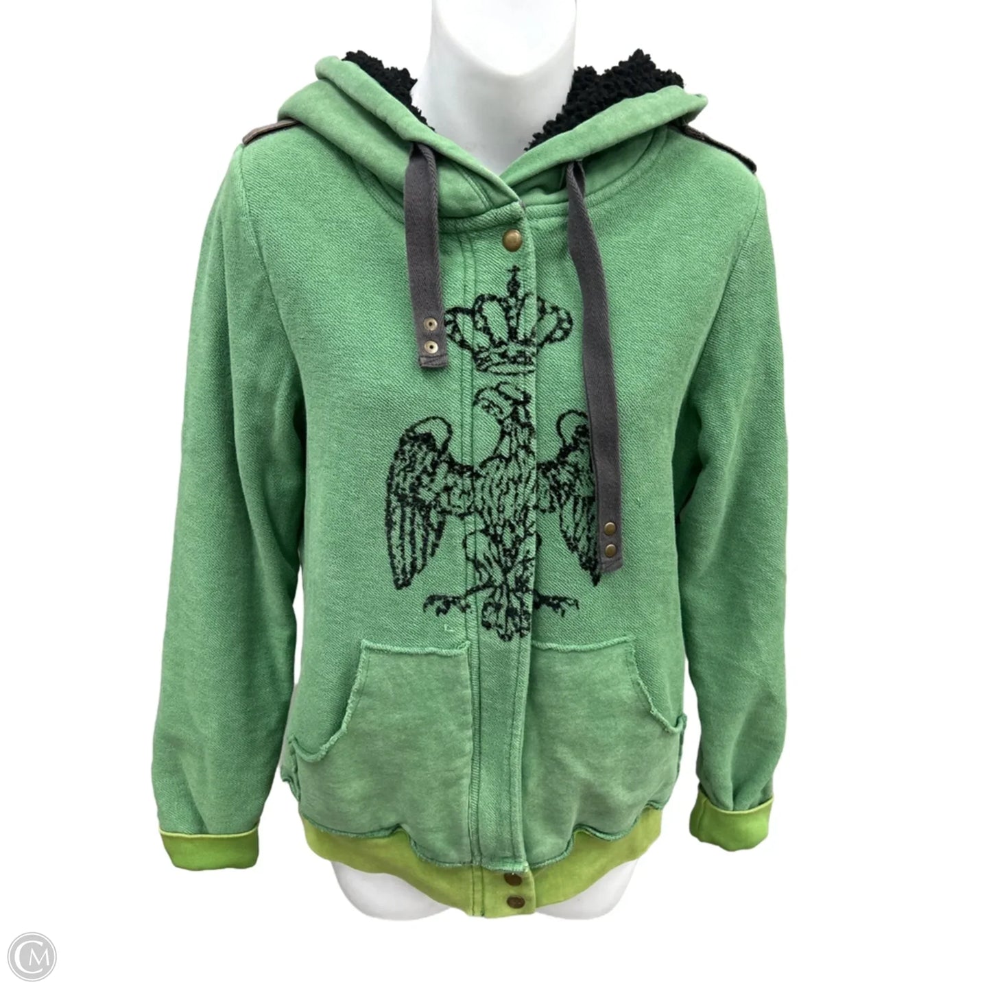 Jacket Faux Fur & Sherpa By We The Free In Green, Size: L