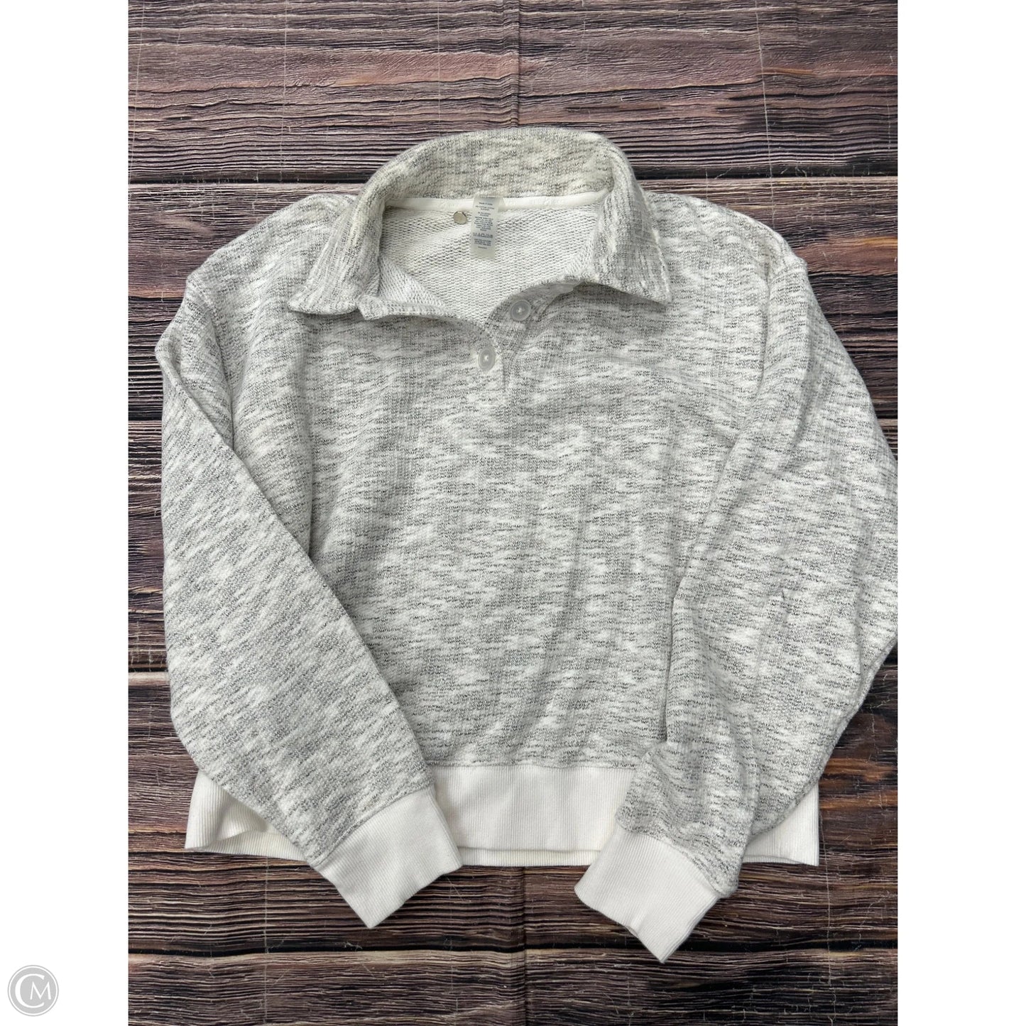 Sweatshirt Collar By Lou And Grey In White, Size: S