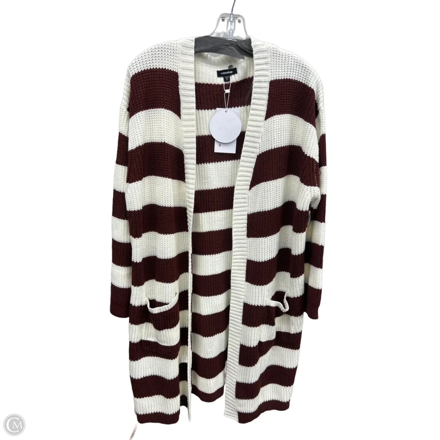 Cardigan By Mittoshop In Brown & Cream, Size: S