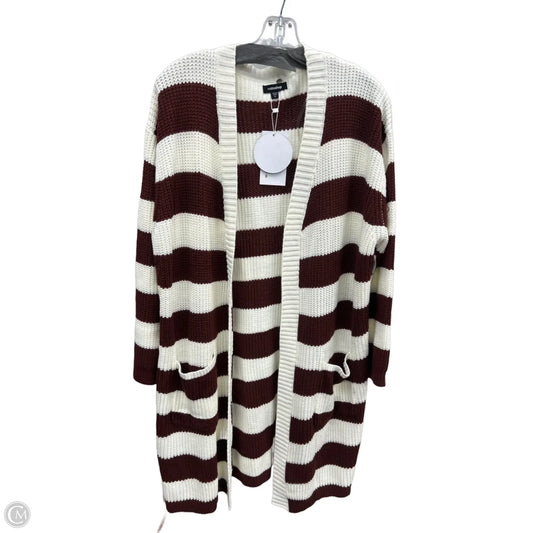 Cardigan By Mittoshop In Brown & Cream, Size: S