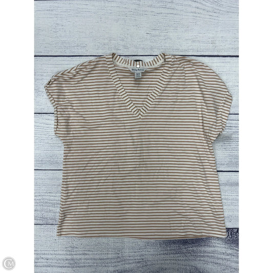 Top Short Sleeve By Tommy Bahama In Tan, Size: M