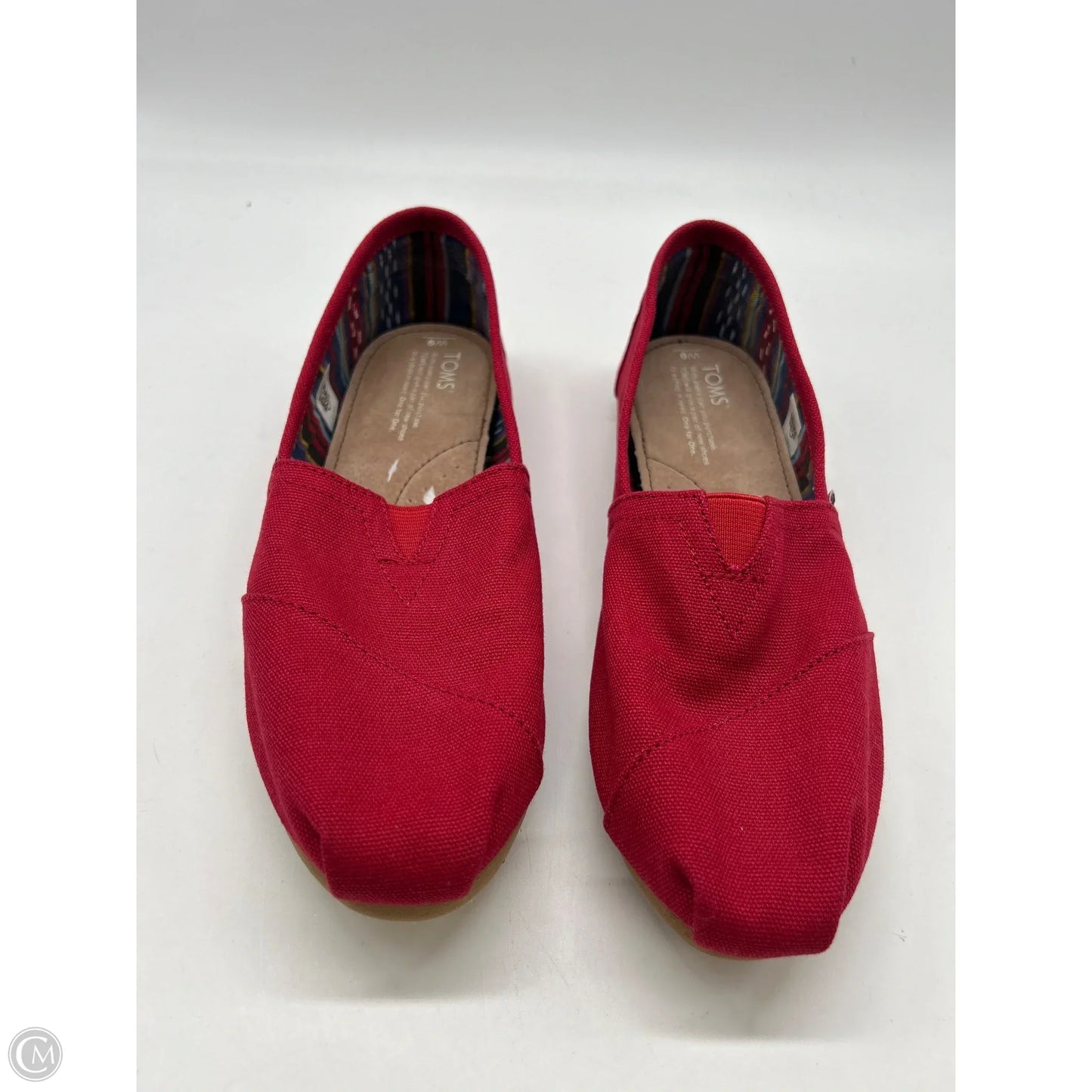 Shoes Flats By Toms In Red, Size: 9